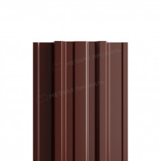 Штакетник металлический МП TRAPEZE-T 16,5х118 (ПЭ-01-8017-0.45)