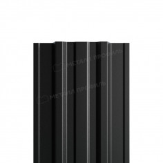 Штакетник металлический МП TRAPEZE-T 16,5х118 (PURMAN-20-9005-0.5)