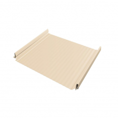 Кликфальц Pro Gofr Grand Line 0,5 Satin с пленкой на замках RAL 1015 светлая слоновая кость