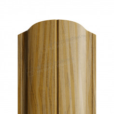 Штакетник металлический МП ELLIPSE-O 19х126 (ECOSTEEL_MA-01-Бразил. Вишня-0.5)