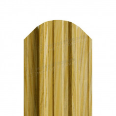 Штакетник металлический МП TRAPEZE-O 16,5х118 (ECOSTEEL_MA-01-Бразил. Вишня-0.5)
