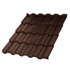 Металлочерепица МП Монтекристо-SL (VALORI-20-Brown-0.5)