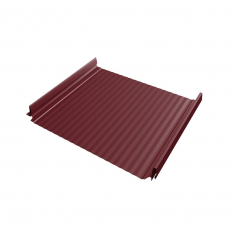 Кликфальц Pro Gofr Grand Line 0,45 Drap с пленкой на замках RAL 3005 красное вино