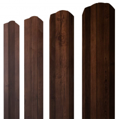 Штакетник М-образный А фигурный 0,45 Print-Double Premium Cherry Wood Fresh