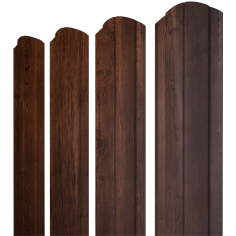 Штакетник Круглый фигурный 0,45 Print-Double Premium Cherry Wood Fresh
