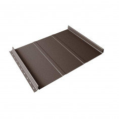 Кликфальц Line Grand Line 0,5 GreenCoat Pural BT с пленкой на замках RR 32 темно-коричневый (RAL 801