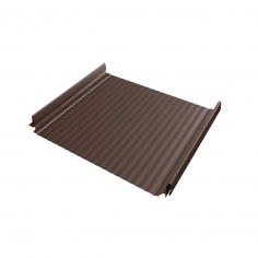 Кликфальц Pro Gofr Grand Line 0,5 Drap TX с пленкой на замках RAL 8017 шоколад