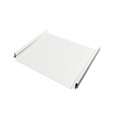 Кликфальц Pro Gofr Grand Line 0,45 Drap TX с пленкой на замках RAL 9003 сигнальный белый