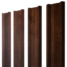 Штакетник М-образный А с прямым резом 0,45 Print-Double Premium Cherry Wood Fresh