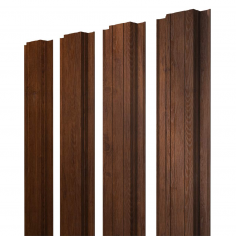 Штакетник Прямоугольный с прямым резом 0,45 Print-Double Premium Golden Wood Fresh