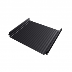 Кликфальц Pro Gofr Grand Line 0,5 Satin Matt с пленкой на замках RAL 9005 черный